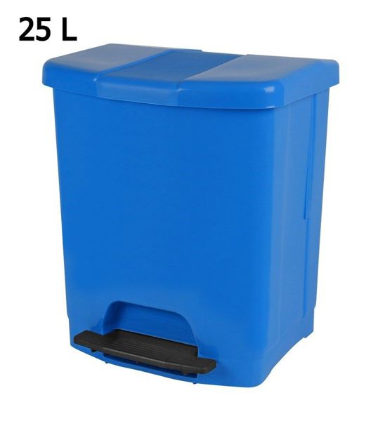 CUBO BASURA C/PEDAL 25L AZUL