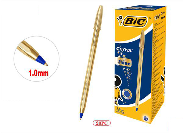 BIC 圆珠笔 cristal 1.0mm 蓝