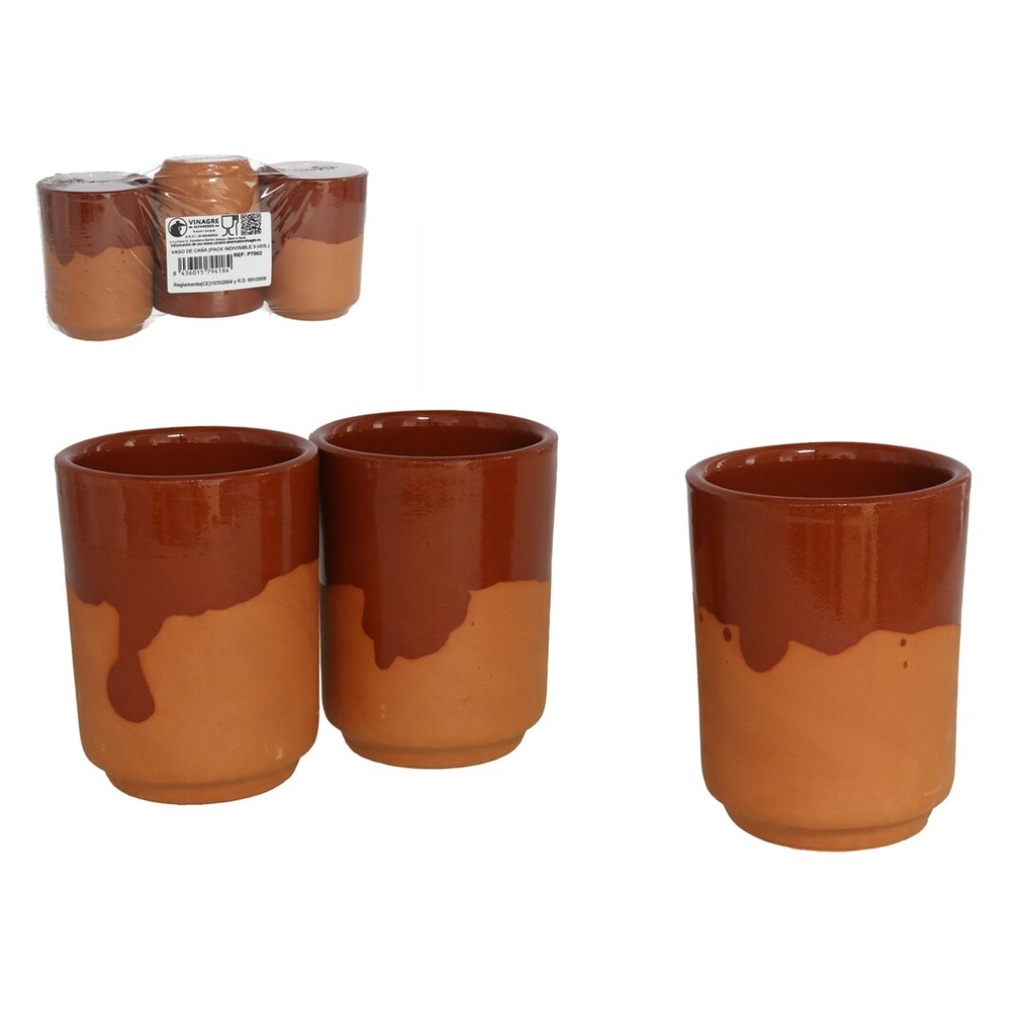 VASO DE CAÑA X3