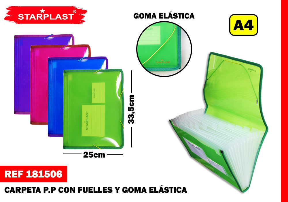 CARPETA CON FUELLES A4