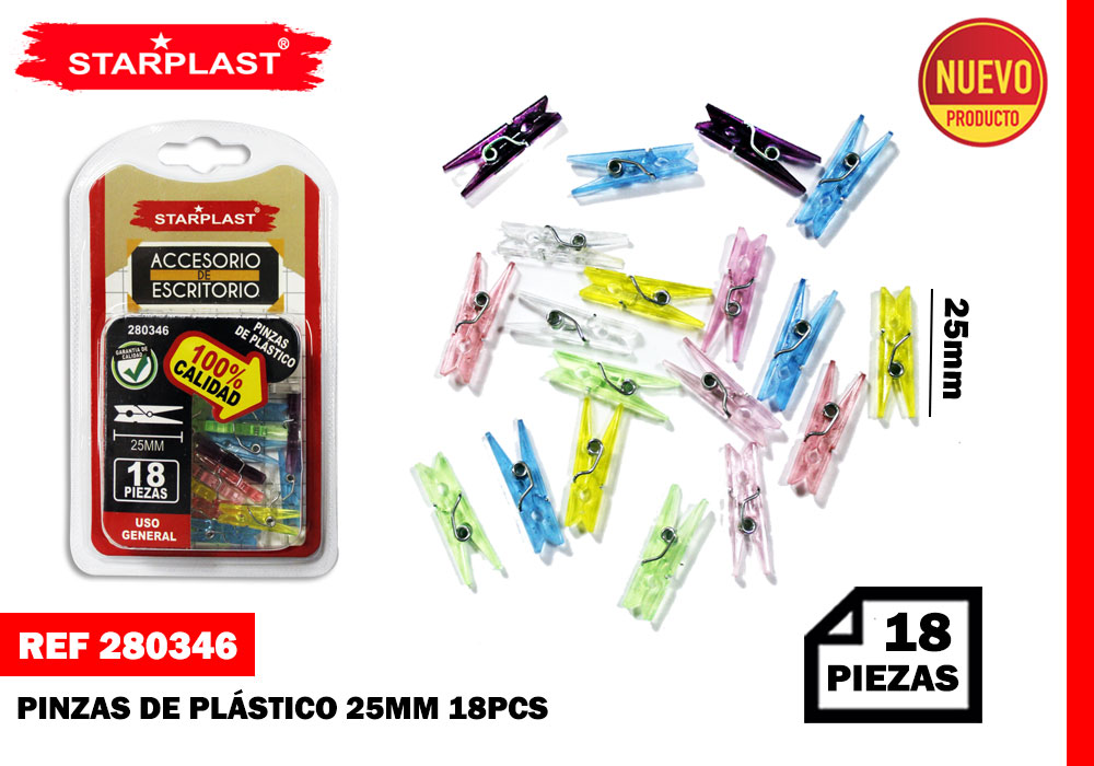 MINI PINZAS DE PLASTICO