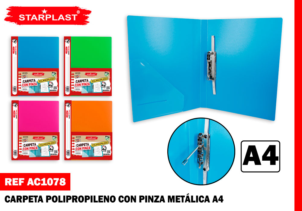 CARPETA CON PINZA A4