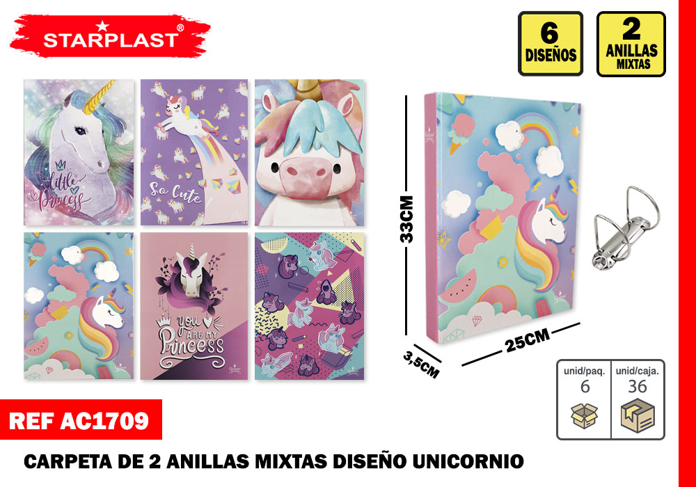 EU-CARPETA 2 ANIL. MIXTA UNICORNIOS