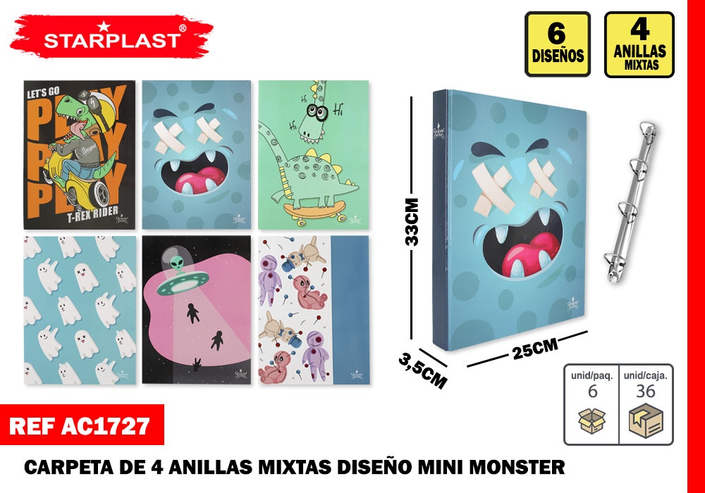 EU-CARPETA 4 ANIL. MIXTA MINI MOSTER