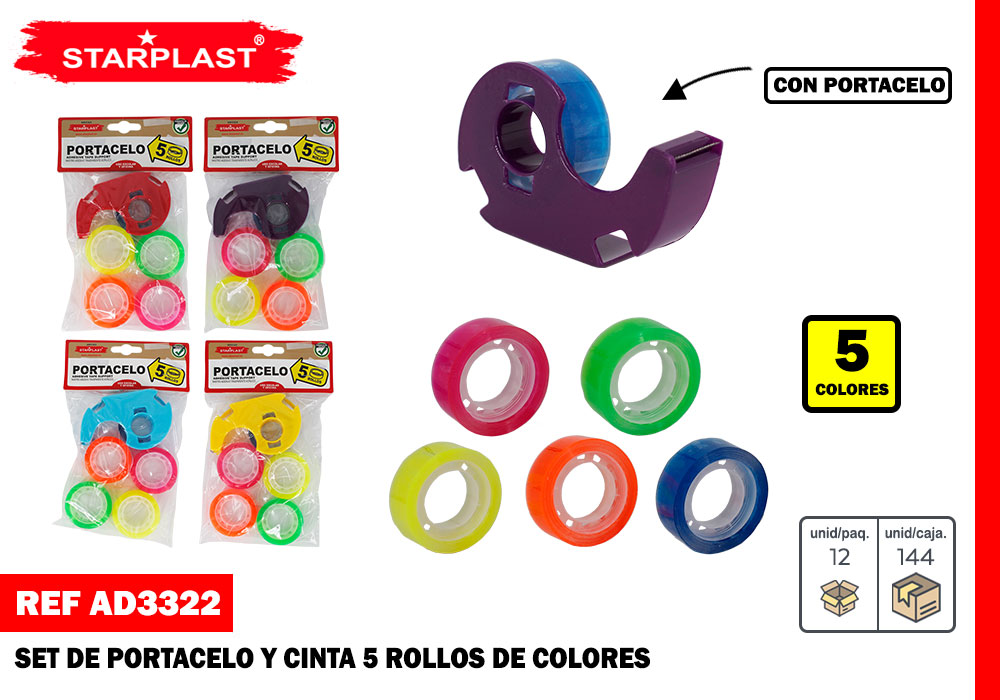 SET 5 CINTA CELO CON 1 PORTACELO