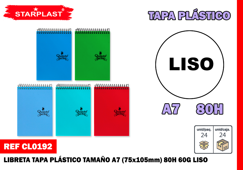 EU-LIBRETA T/P N16 75*105MM 80H 60G LISO