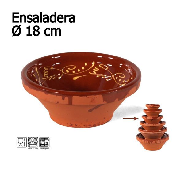 陶瓷沙拉碗 ENSALADERA DEC.18CM