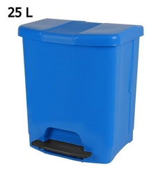 [8413846951535] CUBO BASURA C/PEDAL 25L AZUL