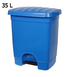 [8413846950538] CUBO BASURA C/PEDAL 35L.AZUL