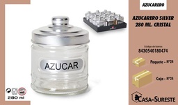 [8430540180474] AZUCARERO SILVER 280 ML. CRISTAL