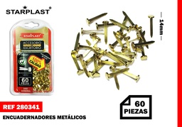 ENCUADERNADORES ORO 14MM 60PCS