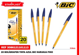 EU-101113 BOLI TINTA AZUL BIC NARANJA FINO