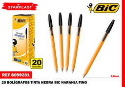 EU-101144 BOLI TINTA NEGRA BIC NARANJA FINO