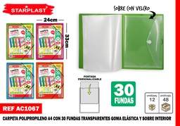 CARPETA CON 30 FUNDAS