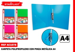 CARPETA CON PINZA A4