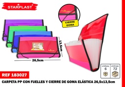 CARPETA CON FUELLE 14*26CM