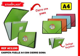 CARPETA PP A4 FUELLE