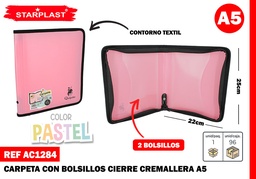 CARPETA CON CREMALLERA A5