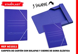 EU-ES CARPETA GOMA AZUL