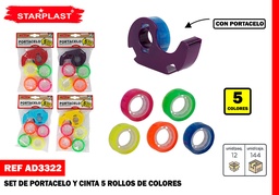 SET 5 CINTA CELO CON 1 PORTACELO