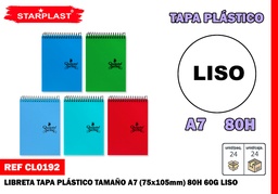 EU-LIBRETA T/P N16 75*105MM 80H 60G LISO