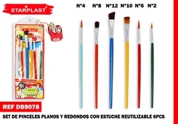 JUEGO DE PINCELES 6PCS