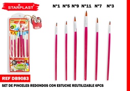 JUEGO DE PINCELES 6PCS