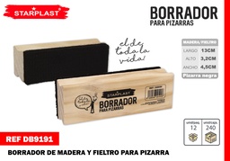 BORRADOR MADERAYFIELTRO PIZARRA