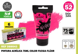 PINTURA ACRILICA 75ML FUCSIA FLUOR